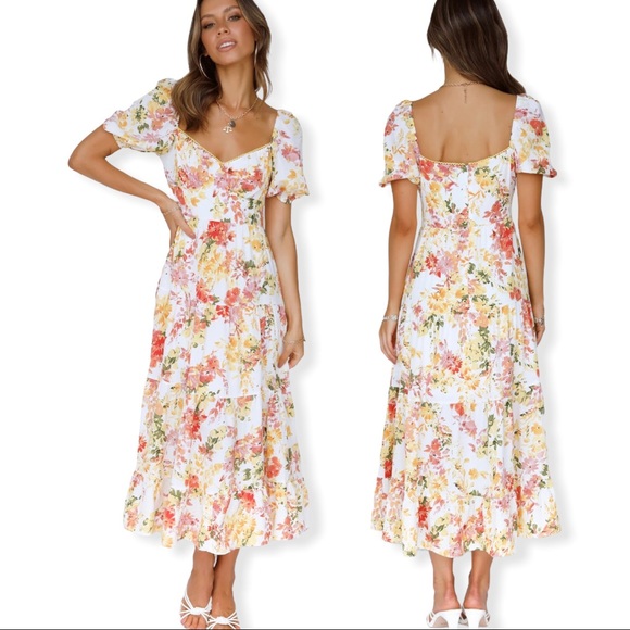 Hello Molly Only One I’ll Love Midi Dress Med/6 US - Picture 15 of 15